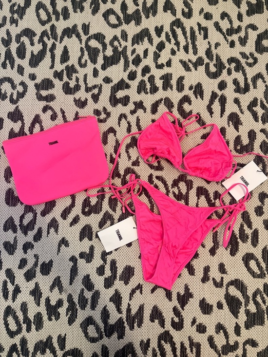 triangl swimwear Other - TRIANGL Hot Pink String Bikini with Matching Pouch